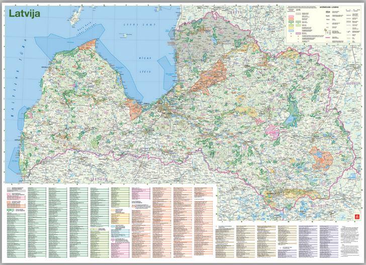 Latvija. Īpaši aizsargājamās dabas teritorijas (izdruka)