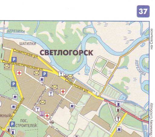 Белоруссия светлогорск карта