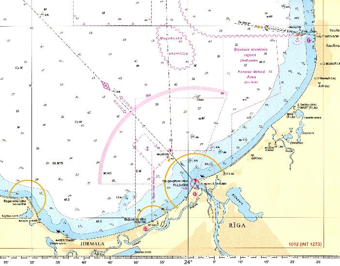 Карта глубин балтийское море