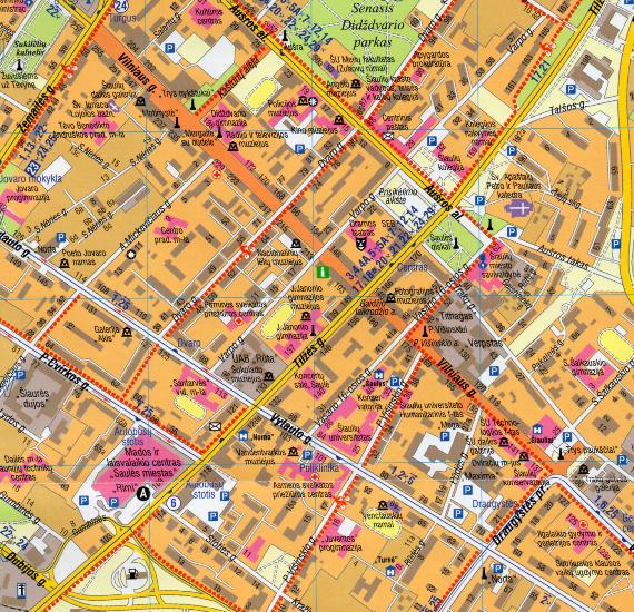 Maps - City maps, atlases - Šiauliai