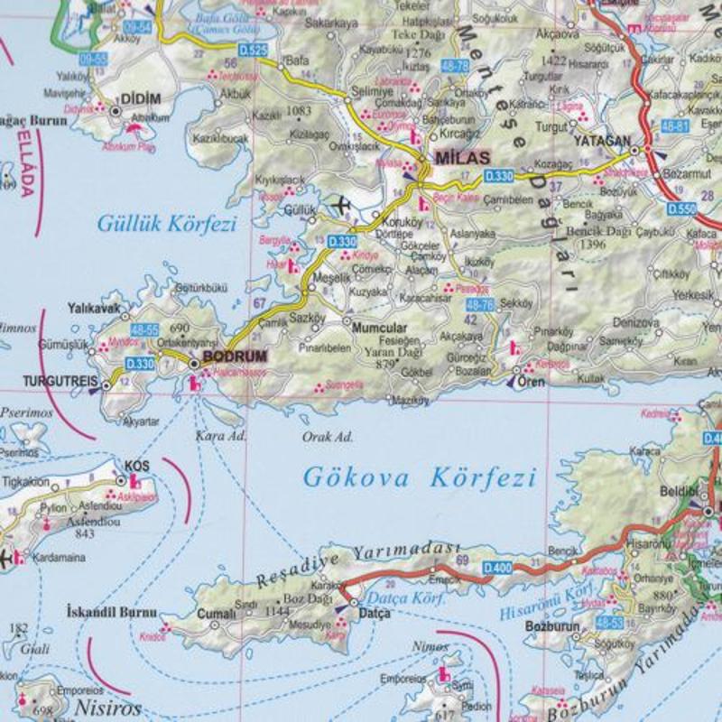 Maps Road maps, atlases Turkish Riviera