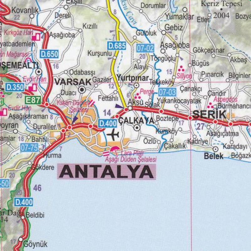 Maps Road maps, atlases Turkish Riviera