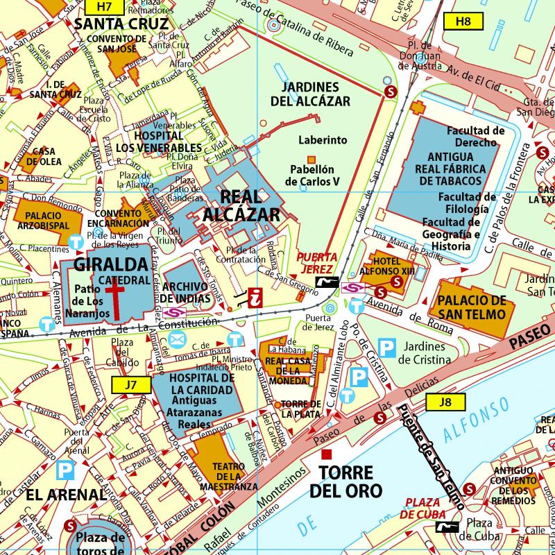 Maps City Maps Atlases Sevilla