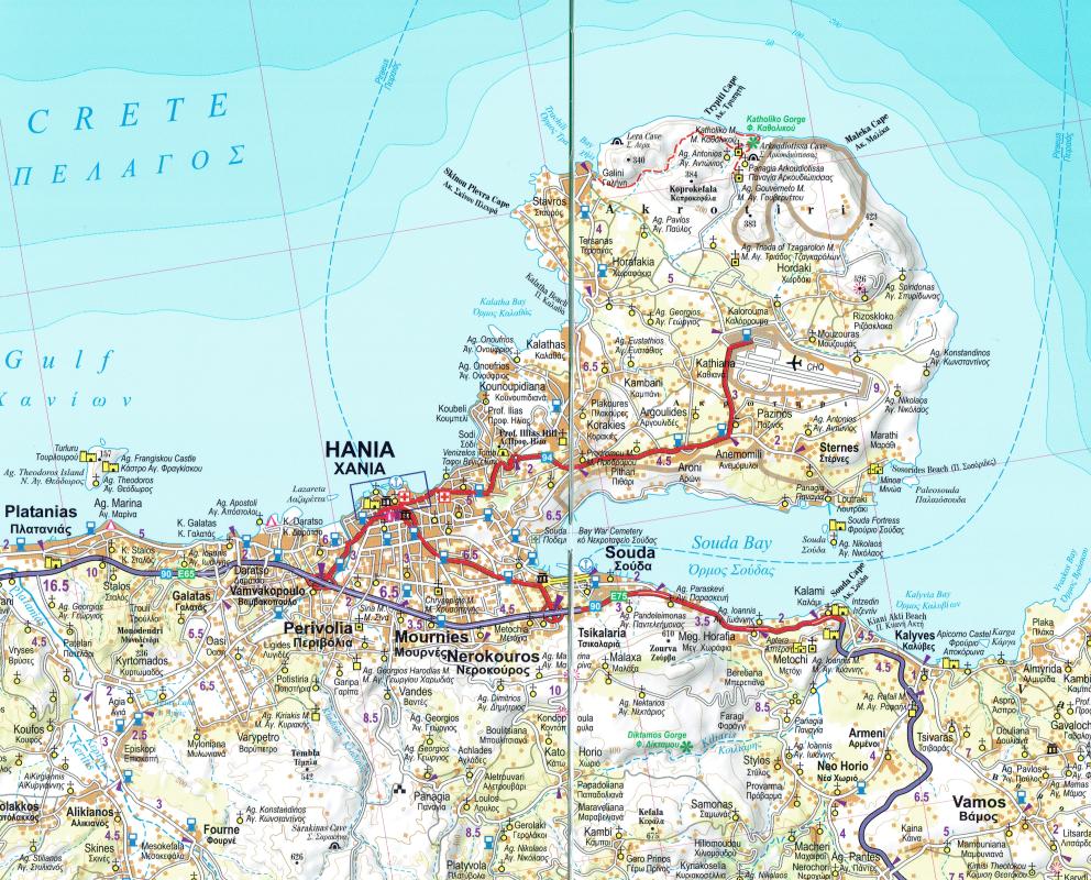 Road Map Of Crete