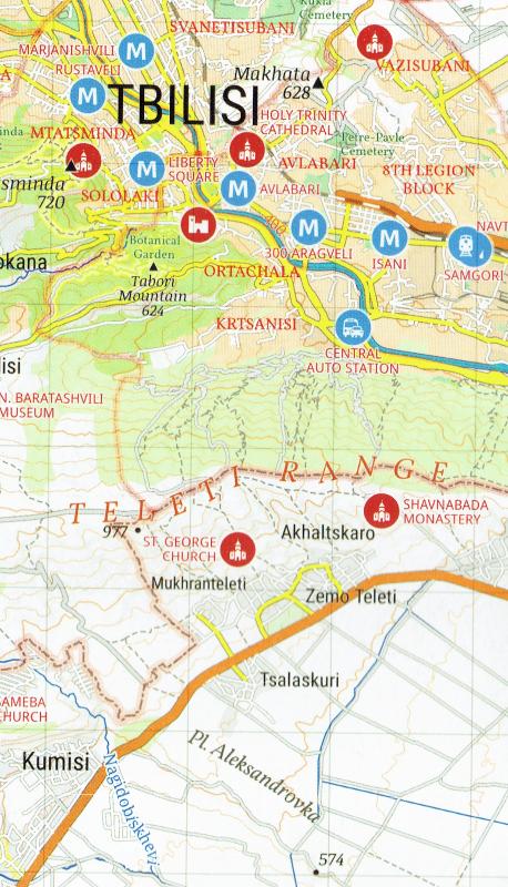 Tbilisi Attractions Map