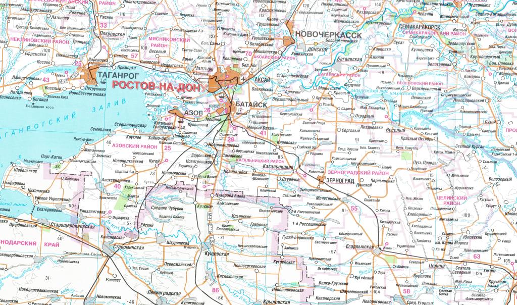 карта ростовской области и днр