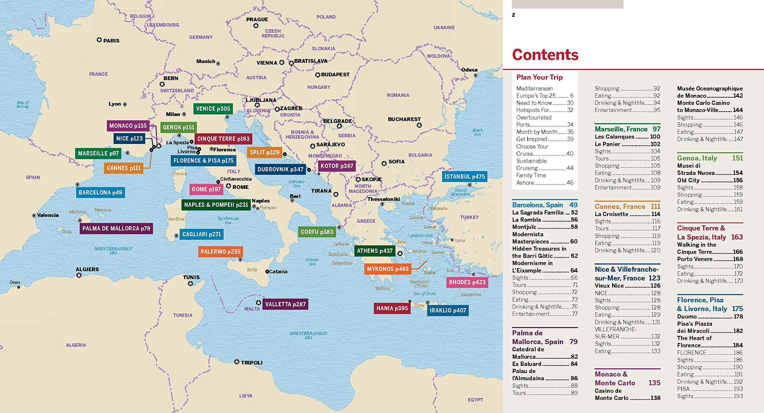 european cruise ports map