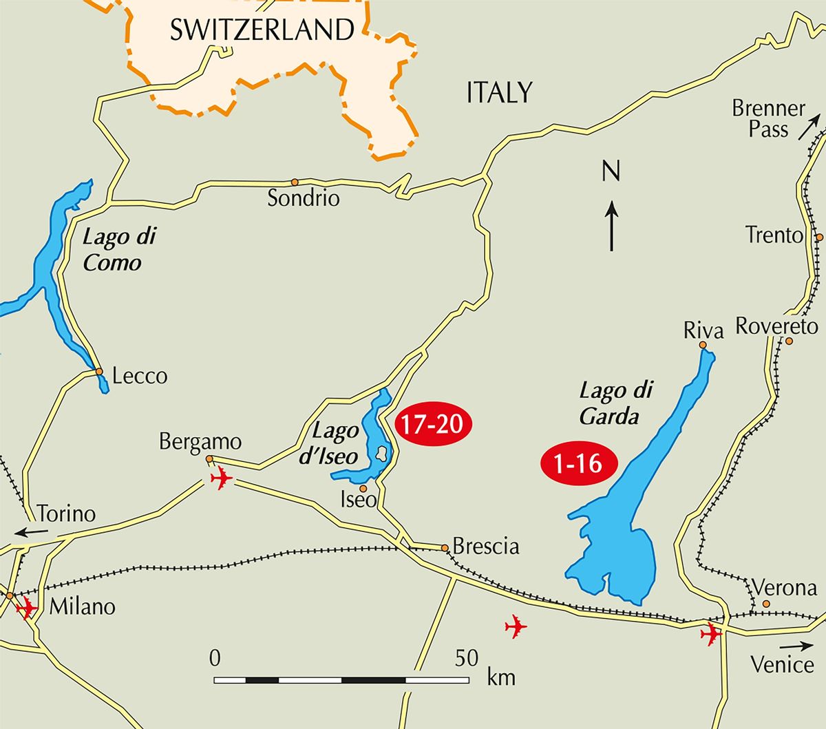 Guides - Walking guides - Walking Lake Garda and Iseo