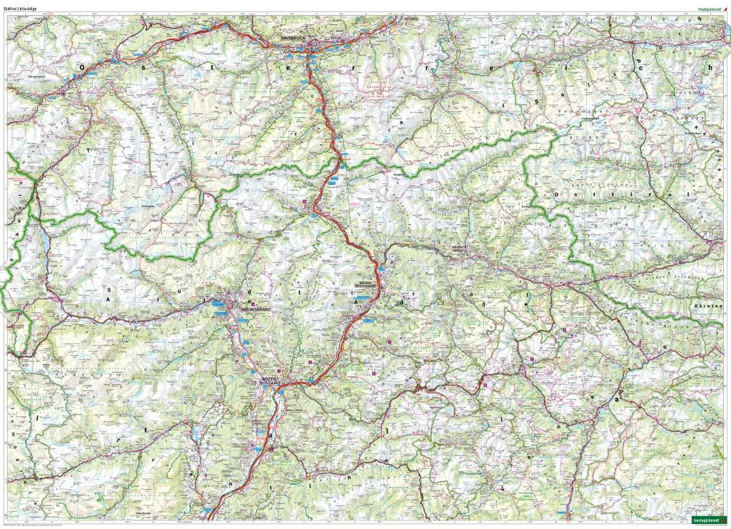 Maps - Road maps, atlases - South Tyrol. Bolzano, Brixen, Merano