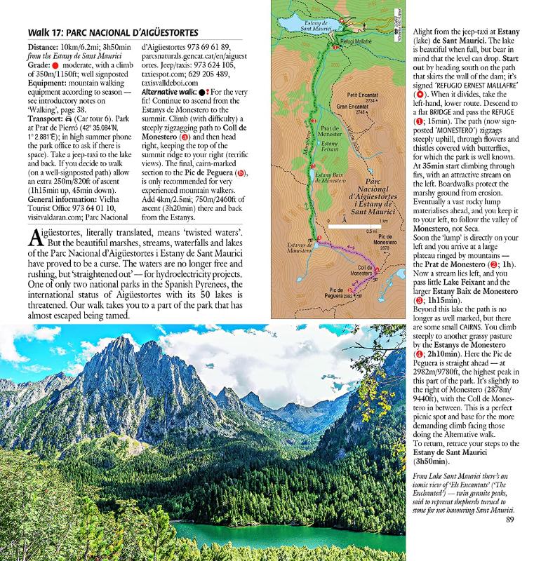 Guides Walking guides Pyrenees 12 car tours and 65 long and