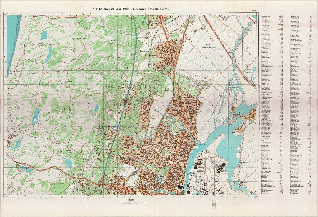 GENSHTAB - GENSHTAB maps: Cities - Харлем, Велсен, Бевервейк, Хемстеде ...